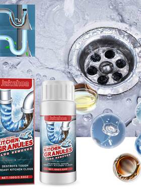 Jakehoe Drain Clog Remover Powder - Dissolves and Prevents C