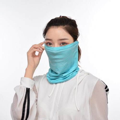 夏季户外骑行面罩透气防晒护脸颈脖冰丝头巾 summer face mask