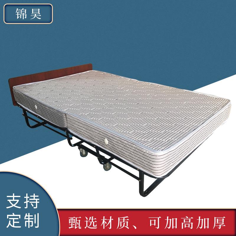 可移动酒店专用加床家用双人床简易酒店金属折叠床两用弹簧折叠床