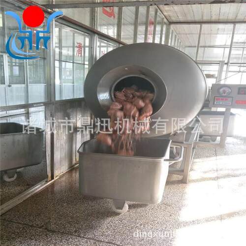 真空滚揉机生产厂家 全自动鸡柳腌制真空滚揉机 1000升变频腌肉机