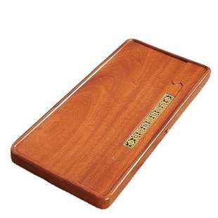 非洲刚果花梨茶盘简约整块实木茶台家用黑檀整板原木茶盘功夫茶具