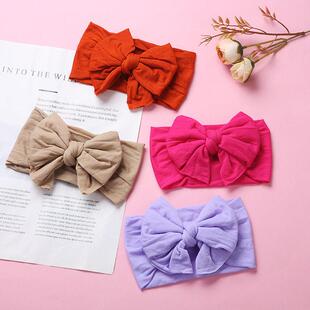 double with headband headband头带 knot wide layered Bowtie