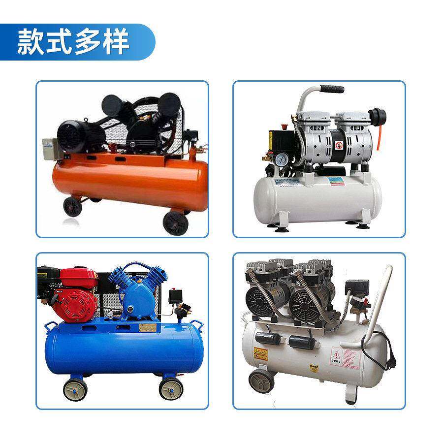 露典空压机小排量空气压缩机220v工业级气泵喷漆活塞机皮带空压机