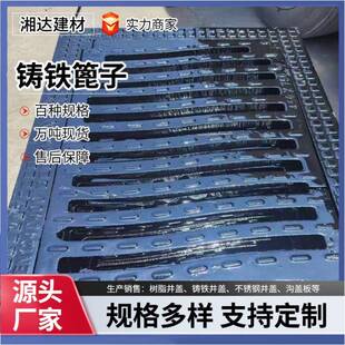 雨水井盖40吨 球墨铸铁防沉降篦子方形弹簧篦排水盖板侧边式
