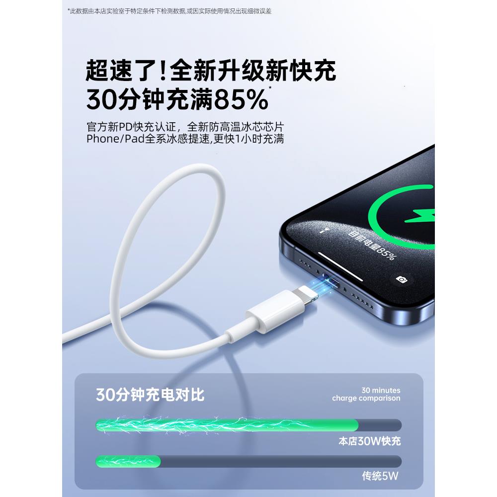 【德国品质】适用于iphone手机type-c充电器适用苹果13充电线11快充lightning数据线pd原装15正品16苹果PD14/