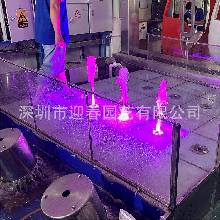 文旅游乐脚踏喷泉重力感应踏板互动网红水景设备厂家体感户外