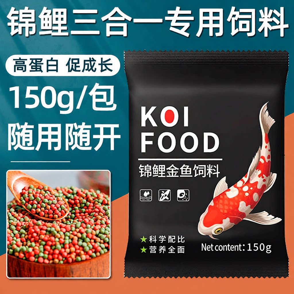 螺旋藻观赏鱼锦鲤金鱼观赏鱼饲料
