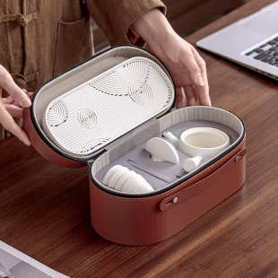 初璞旅行茶具小套装便携包日式快客杯一壶四杯功夫户外随手泡茶壶