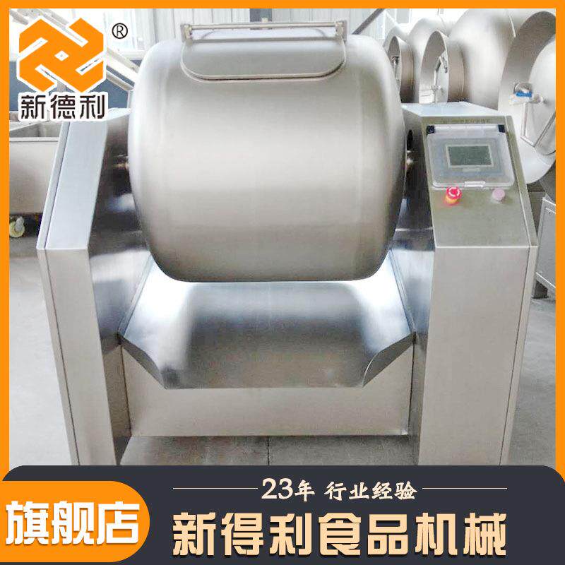 不钢巴沙鱼真空滚揉机全自动RQI设鸡鸭鹅制备商锈用香肠变频腌腌