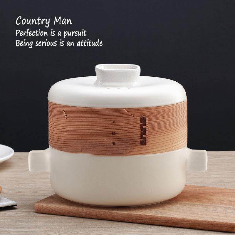 高档日韩式笼锅砂锅炖陶瓷锅明火耐高温家用锅石煲汤蒸锅日食记蒸
