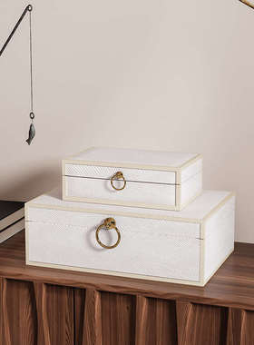 艺贝子新中式样板间中古风软装饰品侘寂风民宿艺术玄关组合搭配