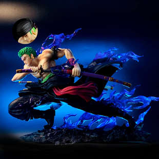 海贼王索隆手办阎魔索隆九刀流优质版GK模型摆件动漫男礼物