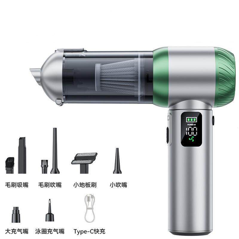 车载吸尘机汽车家用大功率吸尘器干湿两用便携式无线吸尘器吹尘器