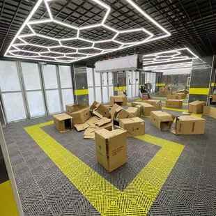 洗车房地格栅免挖槽防滑地垫汽车场美容店地面排水塑料拼接网格板