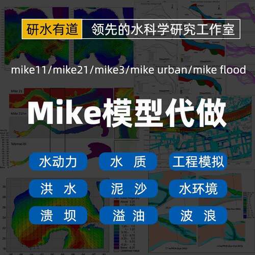 mike21/mike11水动力水质泥沙模型代做辅导