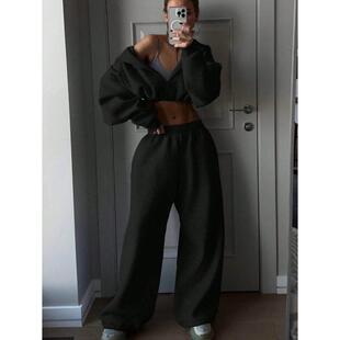 F 65132 Winter fleece loungewear set 秋冬毛绒家居服两件套