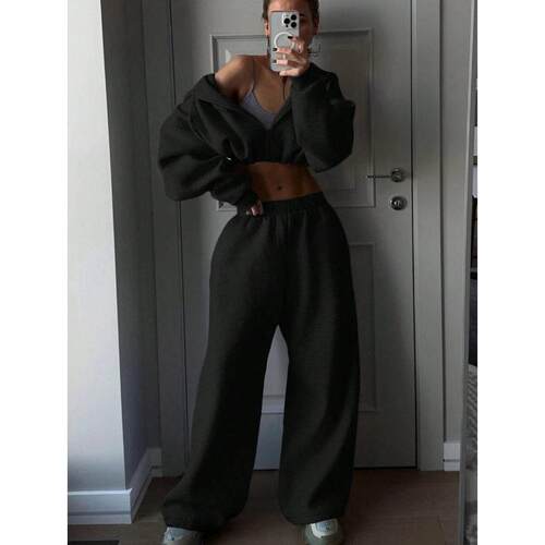 F 65132 Winter fleece loungewear set 秋冬毛绒家居服两件套