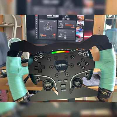 鹏音moza魔爪R3/R5方向盘 F1/GT盘面改装 方程式替换盘面【铝合金】
