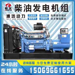 潍动力自动化坊200kw柴油发机刷380v自动化无发电机油库应急电备
