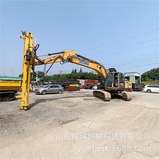 越河YH 潜孔钻机打桩引孔设备 W120Z挖改光伏钻孔机改履带式