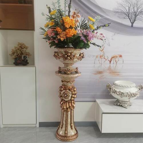 落地式大花瓶装饰客厅插花干花装饰新型中国风电视柜入口家居饰品