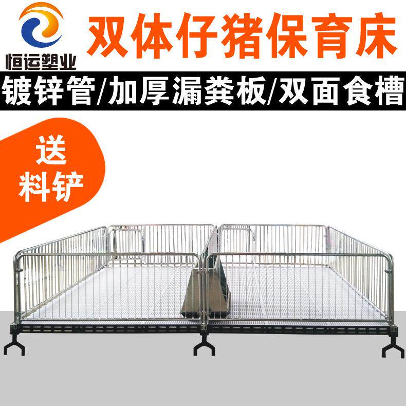仔猪保育床小猪保育床塑料漏粪板保育床小猪双体保育床猪仔保育床