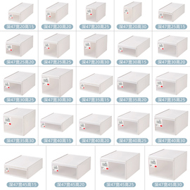 衣柜抽屉式收纳箱家用衣服衣物玩具收纳盒塑料，透明床头柜整理神器