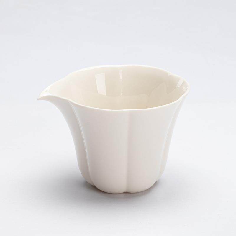 草木壶陶瓷花瓣公道杯禅意复古茶海分茶器匀杯功夫茶具