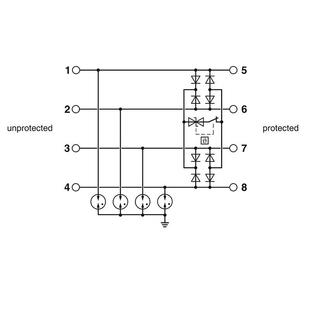 1X2 24DC 浪涌保护器电涌防雷器 菲尼克斯2906809 TTC