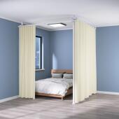 遮挡风墙床顶天立地床位拉帘屏隔断客做厅出租房房10020772间隔卧