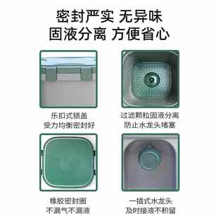 室内家用垃圾分类波卡西堆肥箱积肥沤肥桶 塑料20L厨余堆肥桶
