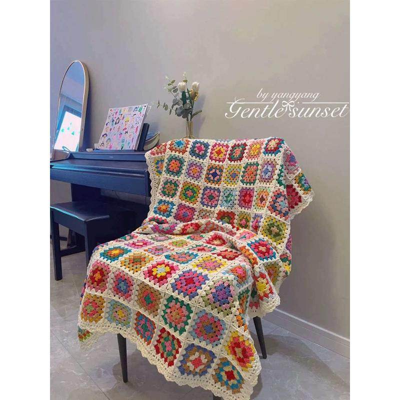 可爱羊咩咩毯子diy编织材料包毛线钩针祖母格毯子手工宝宝毯子,服饰配件/皮带/帽子/围巾,DIY编织材料包,淘宝优惠券,粉丝福利购,淘宝优惠卷