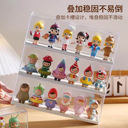 Blind Box Display Rack Pop Mart Acrylic Transparent Dustproo