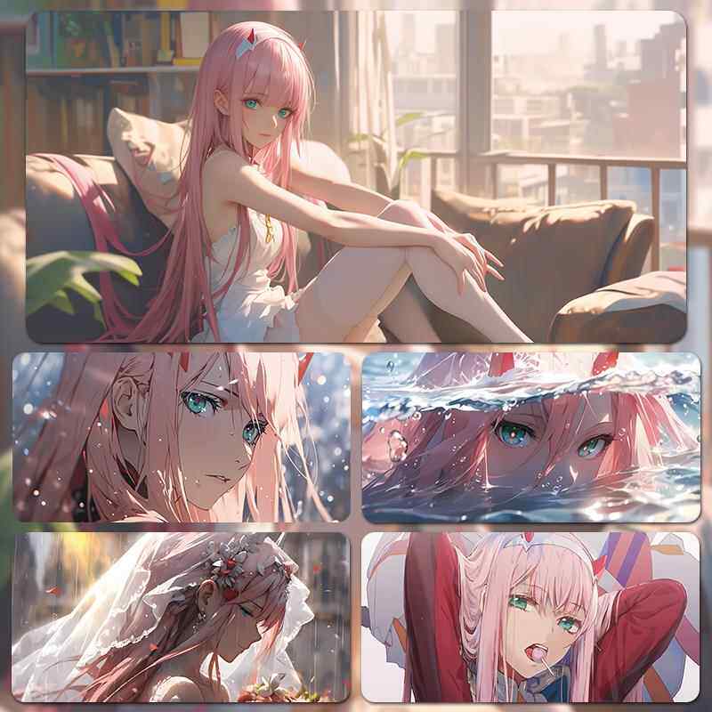 二次元鼠标垫加厚学生宿舍办公桌垫超大键盘手托防水二次元可定制