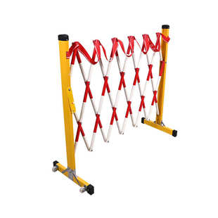 玻璃钢可移动式施工折叠围挡车间区域隔离栏护栏绝缘管式伸缩围栏