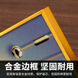 挂钟客厅2025新款万年历自动对时电子钟插电装饰画画挂墙表报时钟