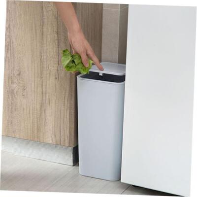Rubbish Can Kitchen Toilet Trash with Press Lid Garbage Bin