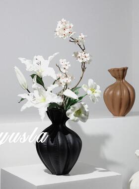 中古ACS干花瓶插法板式古客厅茶几别墅餐厅吧台柜样复房软装饰品