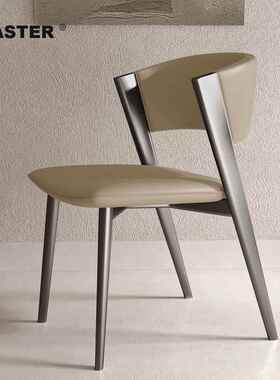 LCP2意式轻奢设计师样板房梳妆台靠背椅现代家用餐椅高轻奢餐