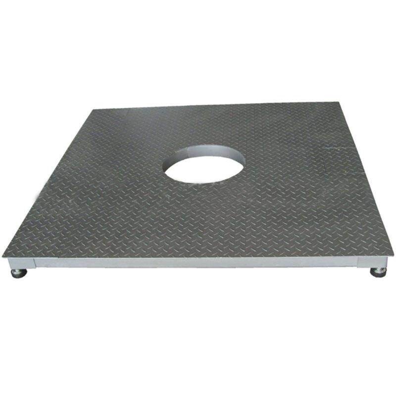 料罐平台秤1-3吨槽罐电子地磅秤1.0×1.0m料罐中间开孔电子地磅3T