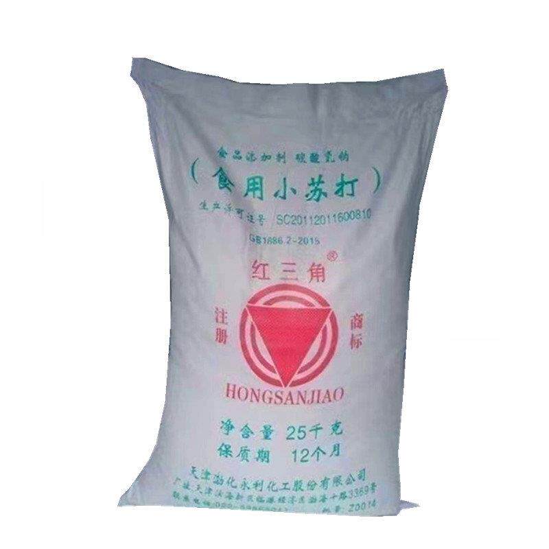 红三角食用小苏打食品级碳酸氢钠 烘焙食品膨松剂 25kg正品包邮