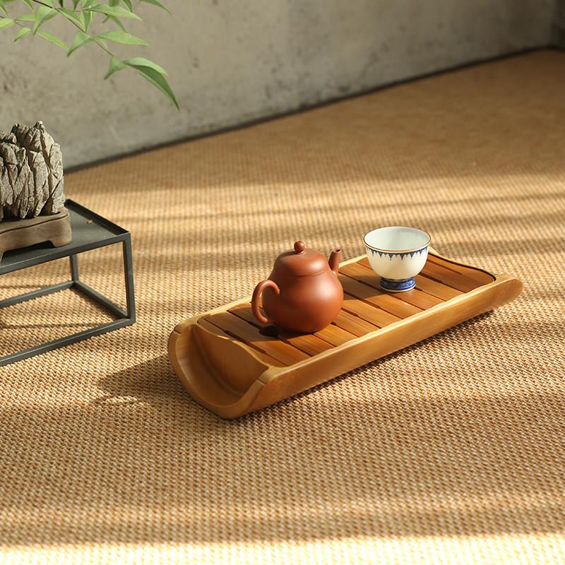 耿云茶社竹编茶盘竹编禅茶海茶桌水储存功夫茶具家用竹制壶架