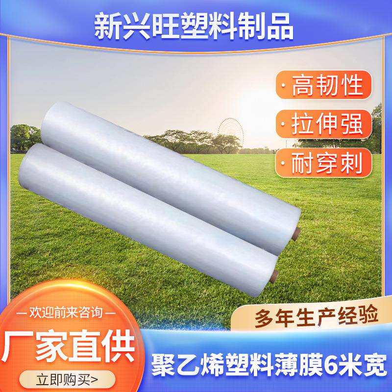 新料聚乙烯塑料膜透明pe包装膜6米大棚膜防雨保温薄膜防水保护膜