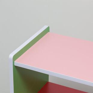 幼儿柜园储物置物柜儿书童架防彩GLE火板玩具收纳无背板色六格书