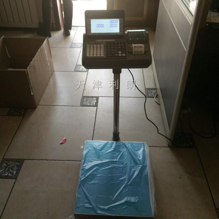 150KG不干胶打印电子称/200千克自动保存数据电子台秤价格