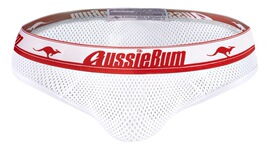 aussiebum男士夏日舒适低腰，透气网孔三角裤内裤，轻款性感网纱无感