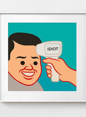 Joan Cornella西班牙讽刺风装饰画ins潮流温度计挂画恶搞艺术幽默