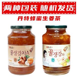 韩国丹特蜂蜜生姜茶姜汁茶果肉果茶浓浆咖啡厅水吧冲饮用1kg