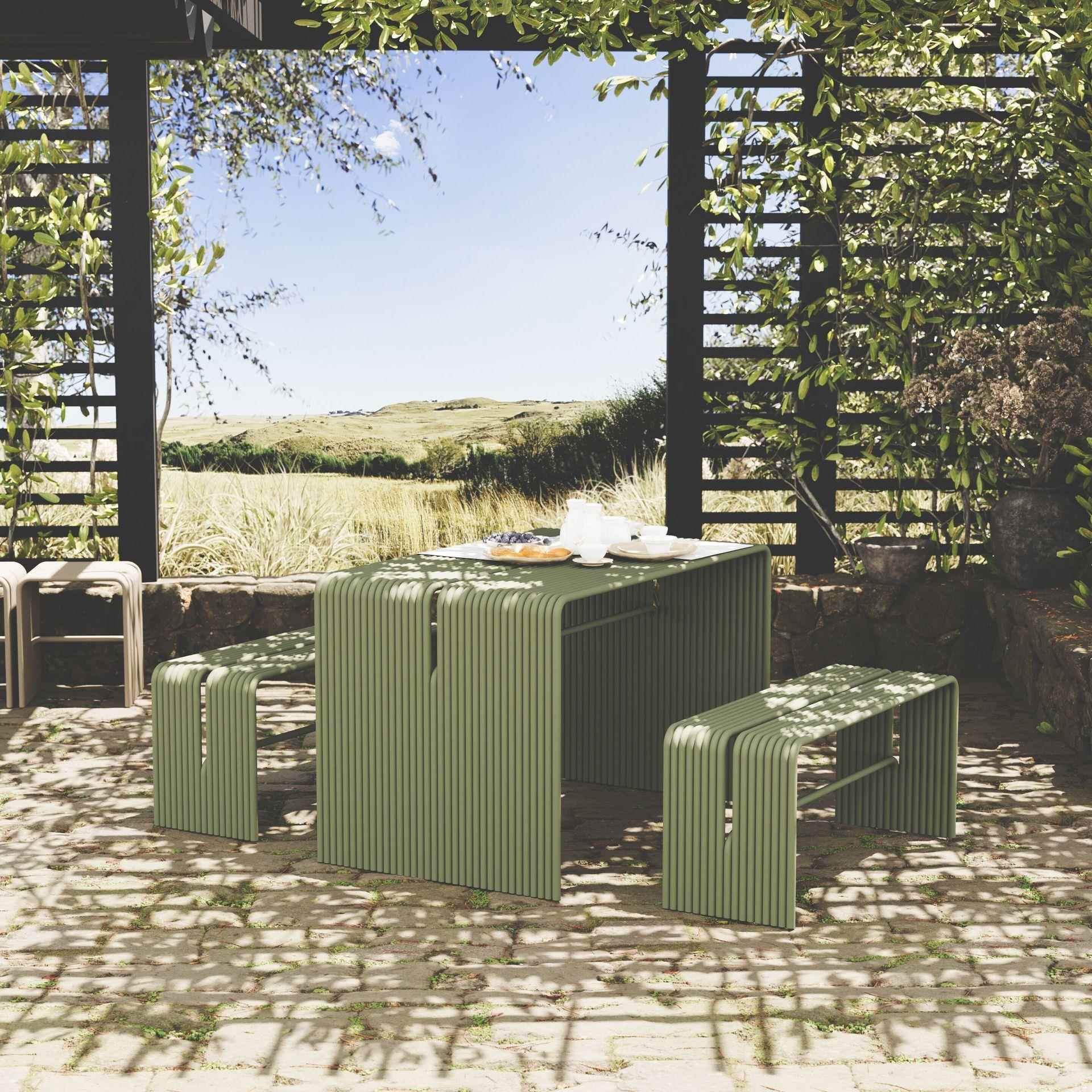 园户外别桌椅套件组合设计师款墅庭院花露台奶茶咖XT0720啡店不锈