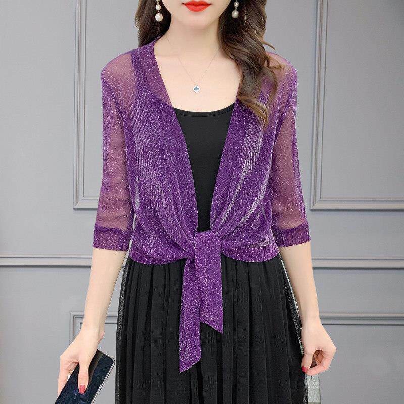 小披肩外搭女夏季配吊带裙的罩衫搭裙子短款上衣大码宽松防晒开衫